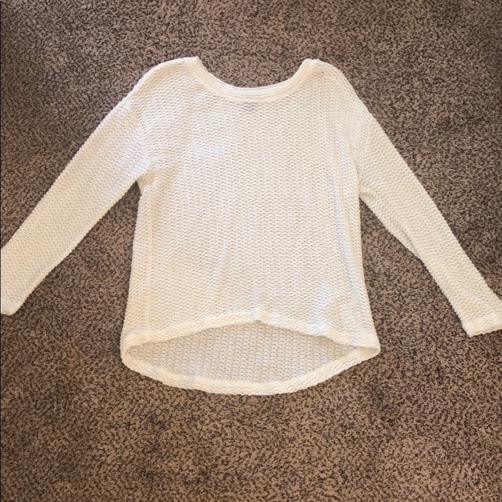 Forever 21 white knitted sweater